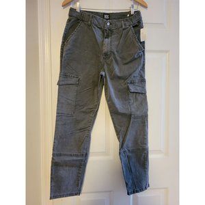 BDG Urban Outfitters Womens Black Noir Cargo Pants Slim ankle Crop size 30 New